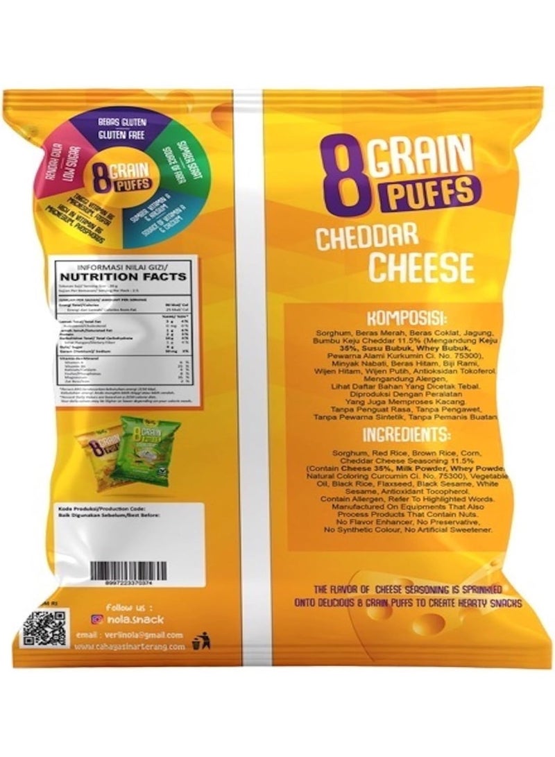 Nola - Gluten Free Puffs with 8 Grain & Cheddar Cheese 50G - Image 2